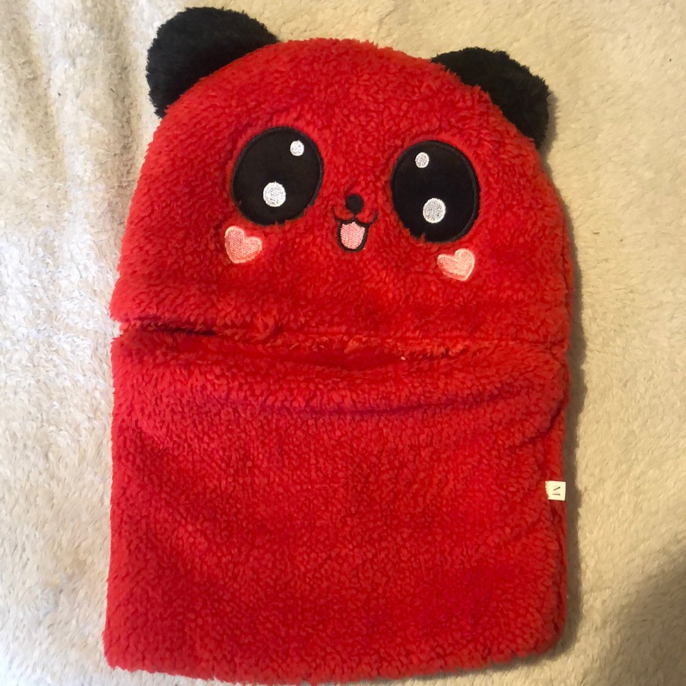 Panda bear full head cover